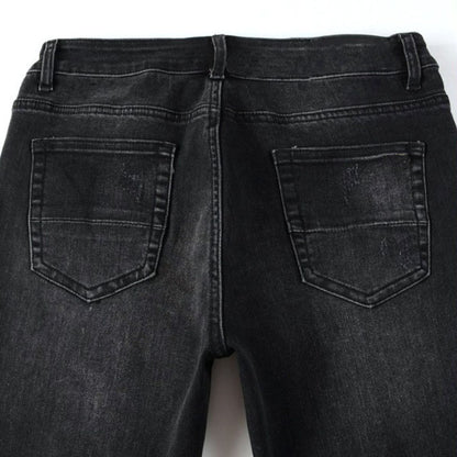 Slim Fit Jeans Black And Pink