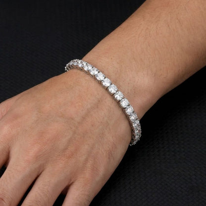 Pulseira Cravejada em Titânio 4mm
