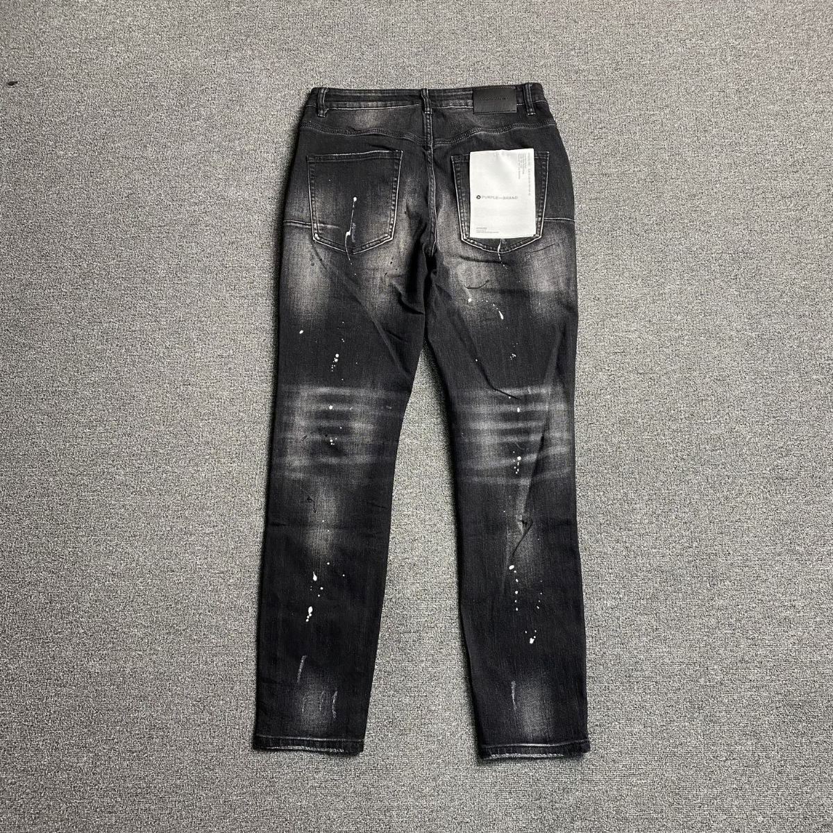 Purple Brand Jeans Paint Splashes