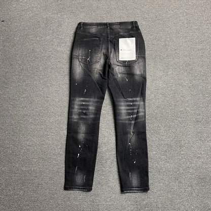 Purple Brand Jeans Paint Splashes