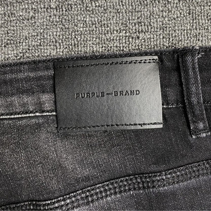 Purple Brand Jeans Paint Splashes