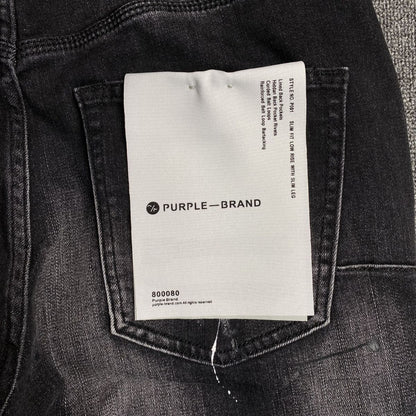 Purple Brand Jeans Paint Splashes
