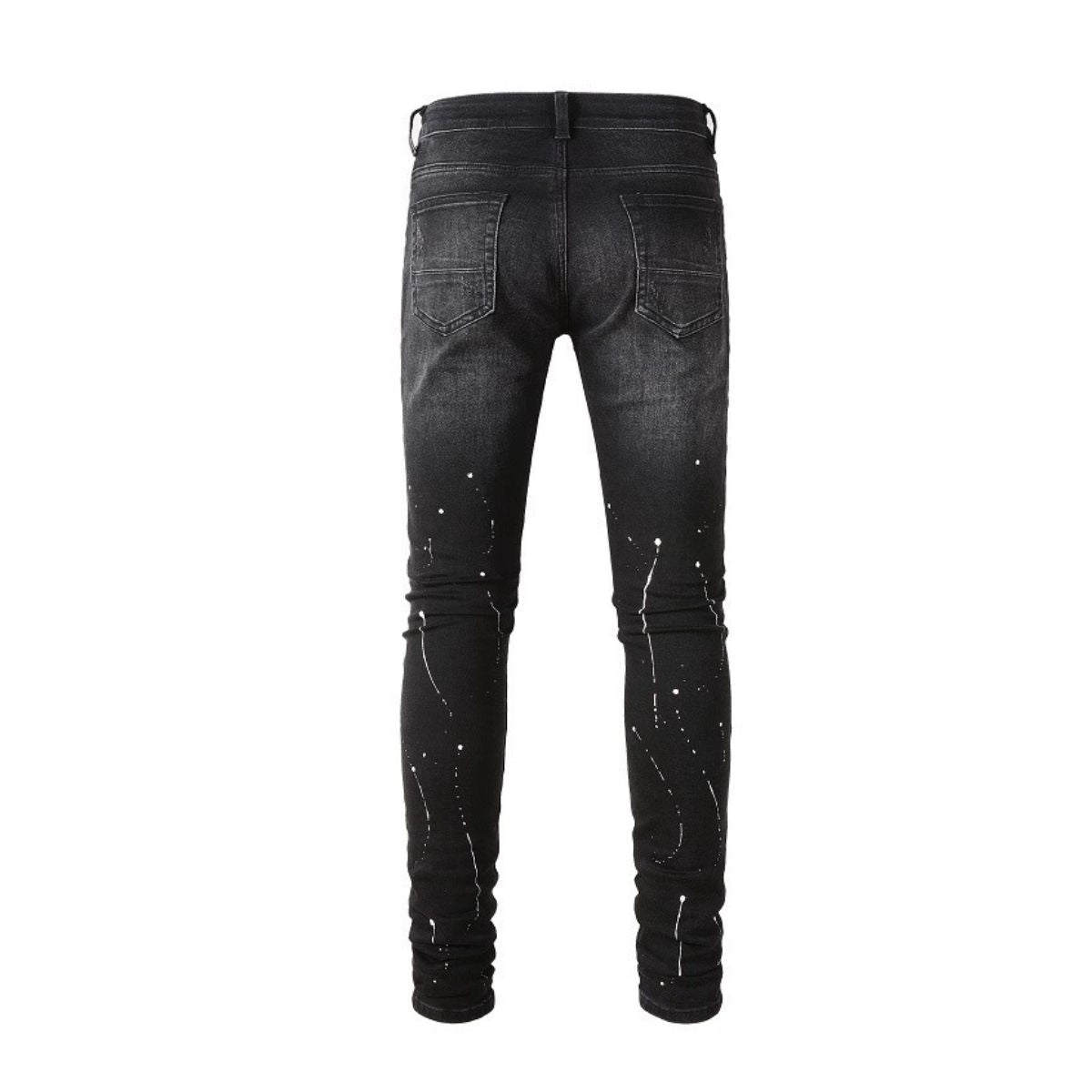 Slim Fit Jeans Red Diamond Black