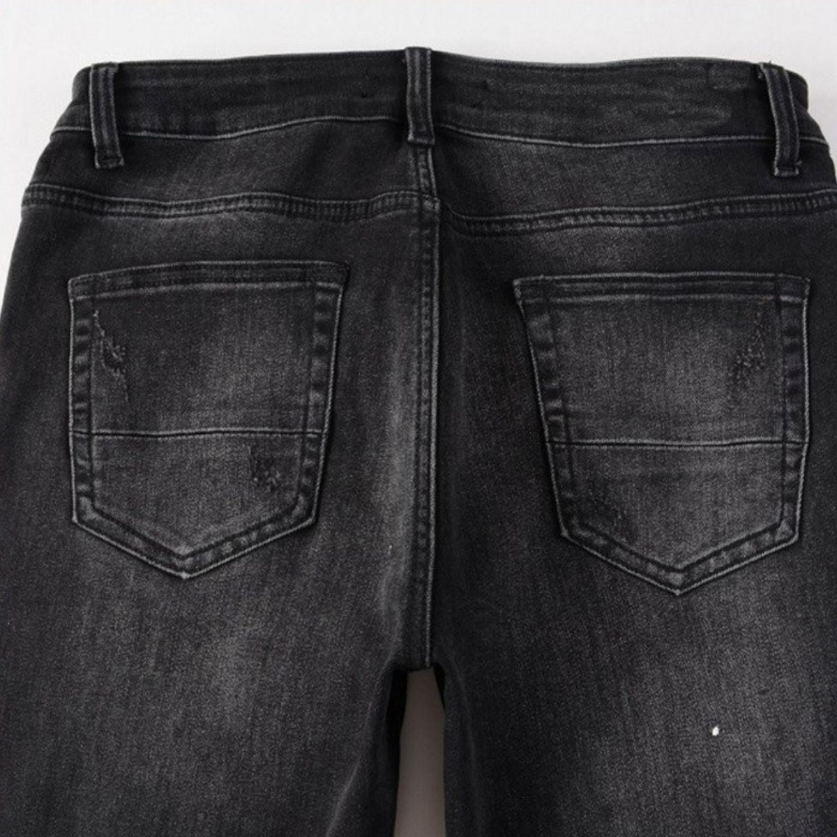 Slim Fit Jeans Red Diamond Black