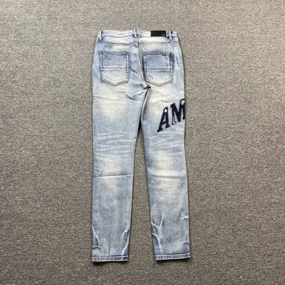 Amiri Jeans Washed Light Blue