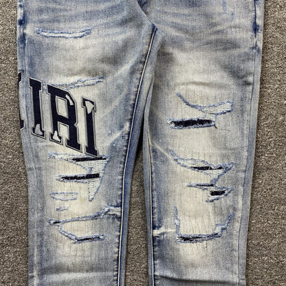 Amiri Jeans Washed Light Blue