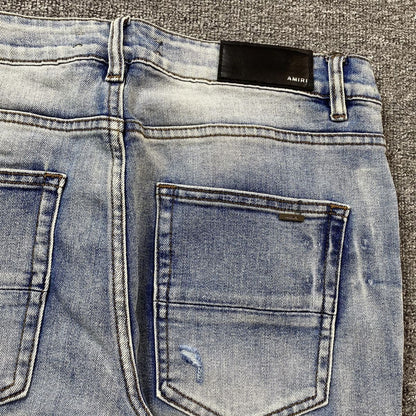 Amiri Jeans Washed Light Blue