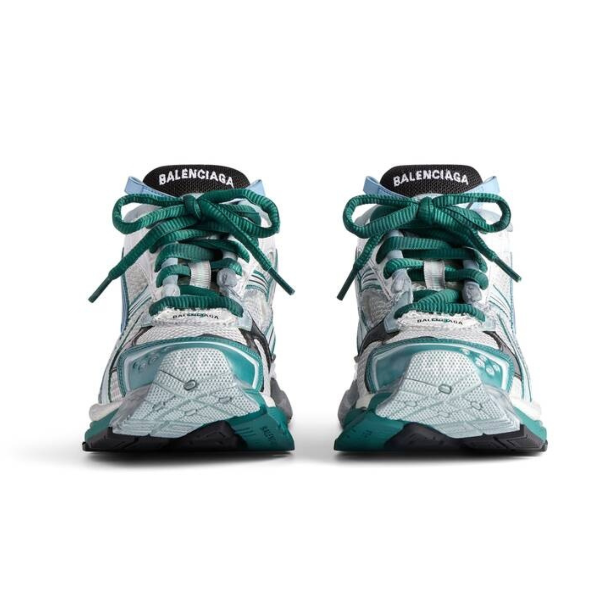 Balenciaga Runner White Green Blue
