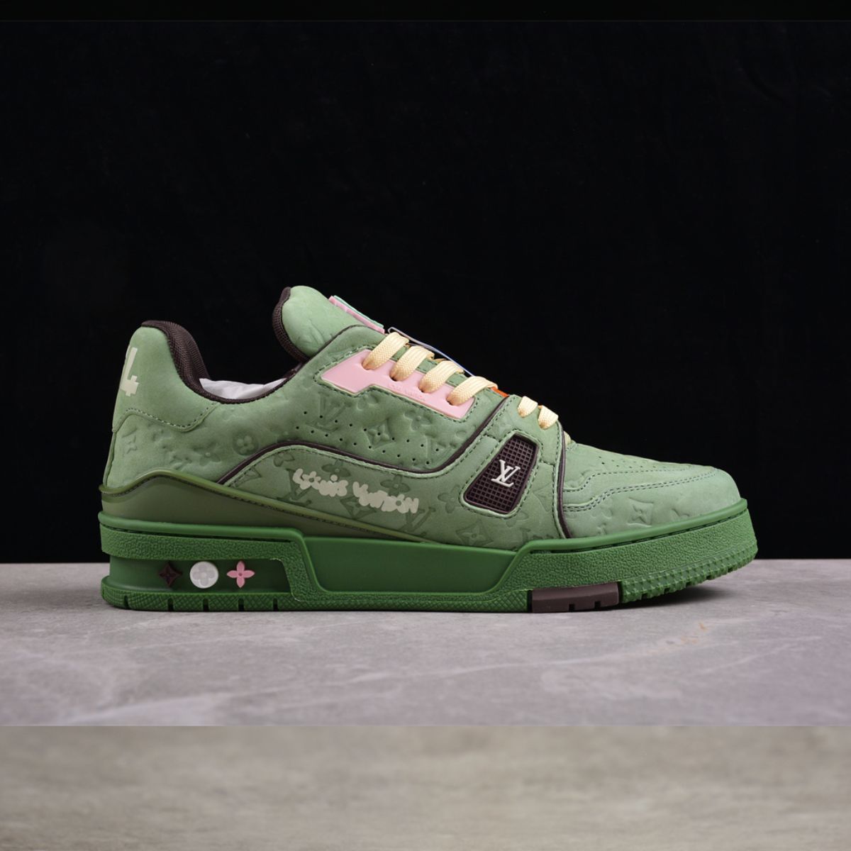 Louis Vuitton Trainer Monogram Green