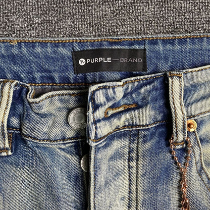 Purple Brand Jeans Navy Blue with Paint Splatters