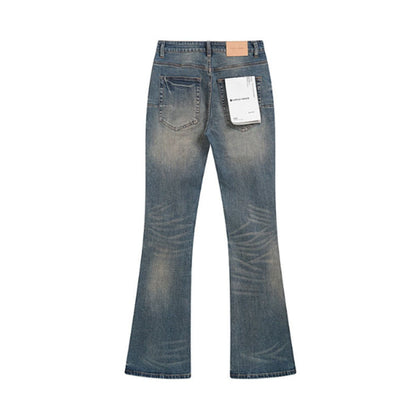 Purple Brand Jeans Flare Washed Blue
