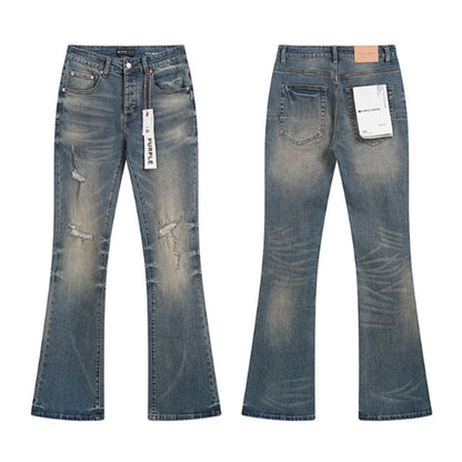 Purple Brand Jeans Flare Washed Blue