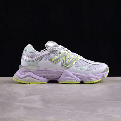 New Balance 9060 White And Lime Green