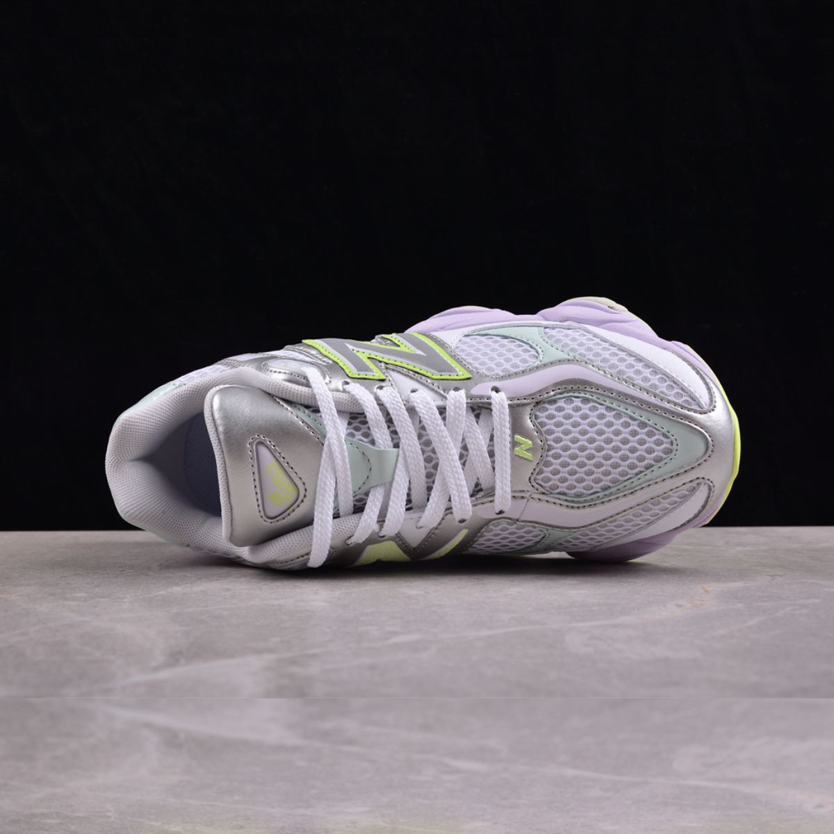 New Balance 9060 White And Lime Green