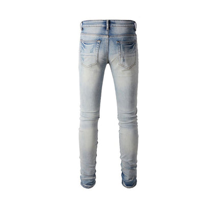 Slim Fit Jeans Blue And Black