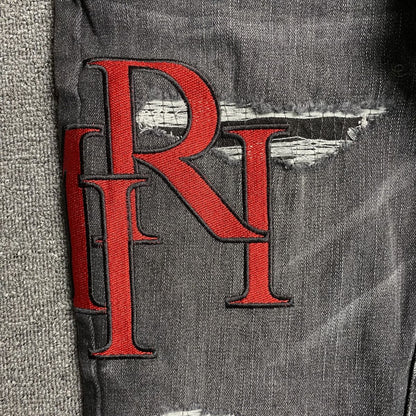 Amiri Jeans Black And Red
