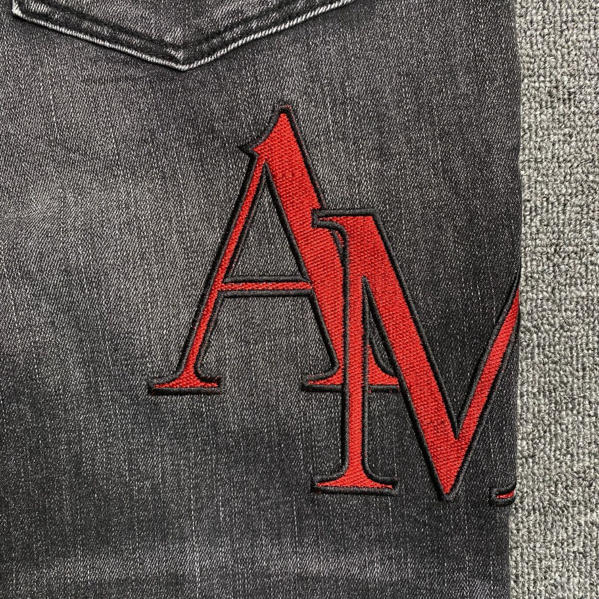 Amiri Jeans Black And Red