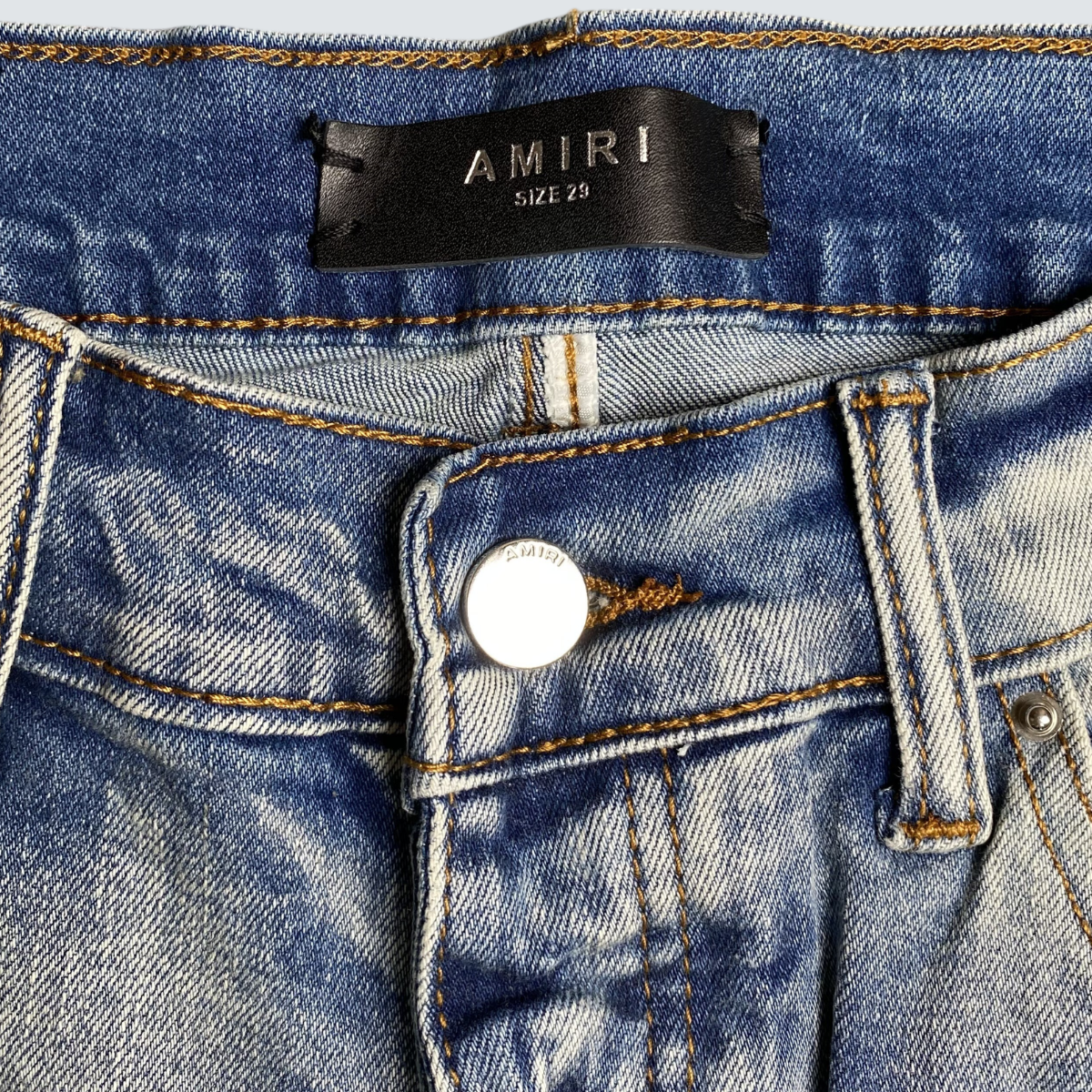Amiri Jeans Blue And Black